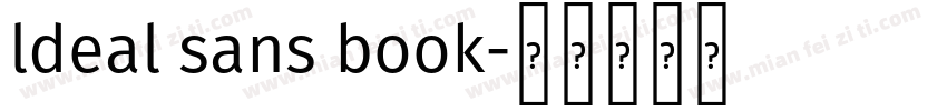 ldeal sans book字体转换